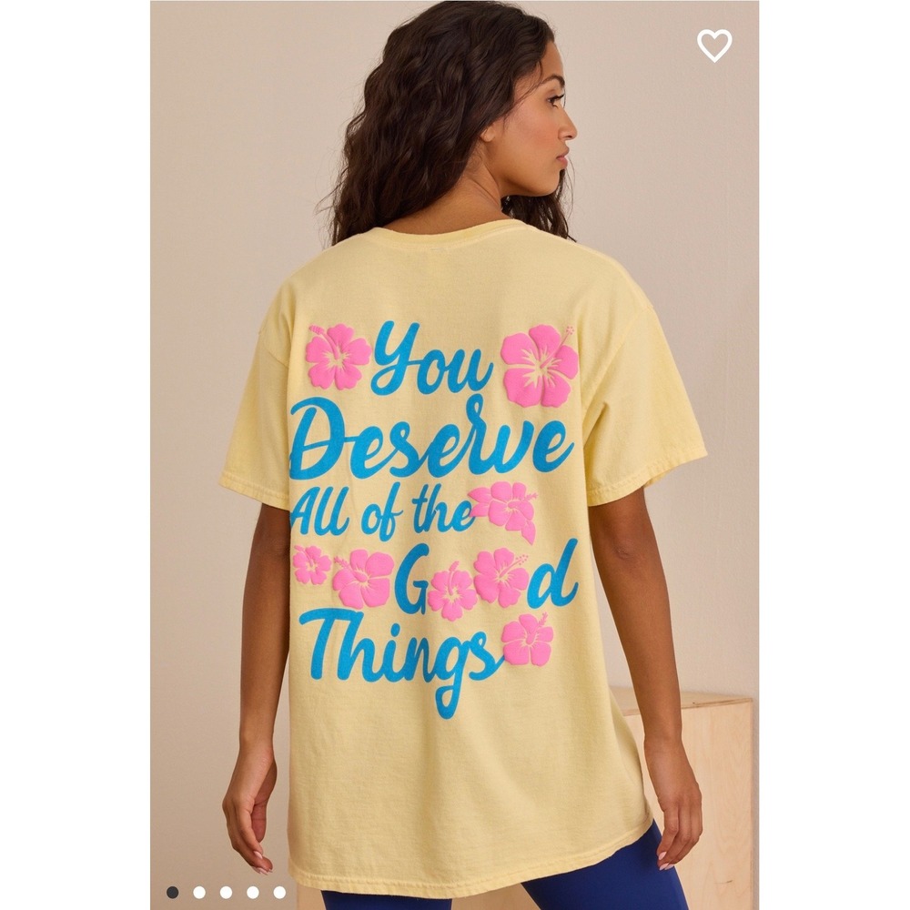 AS Revival Yellow Good Things Graphic T-Shirt Size XXS/XS